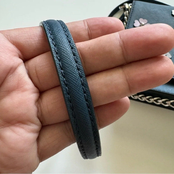 Kate Spade Cameron Flower Appliqué Blue Convertible Crossbody Bag - Picture 3 of 16